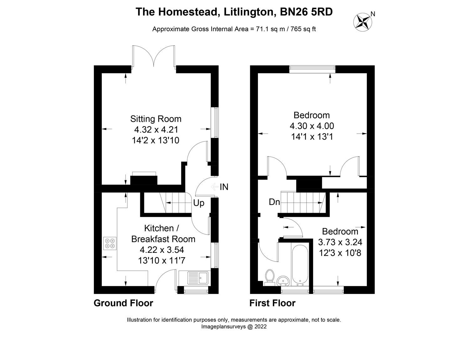2 bed detached house for sale in The Street, Litlington, Polegate BN26