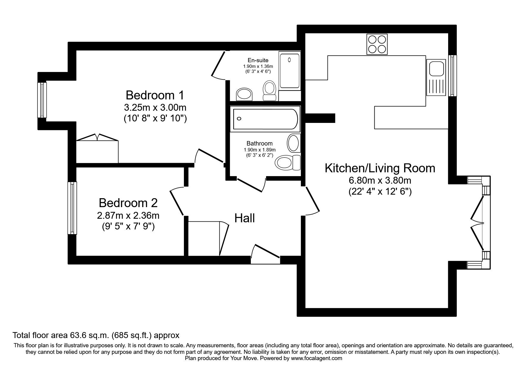 2 bed flat to rent in Ford Lodge, South Hylton, Sunderland, Tyne And