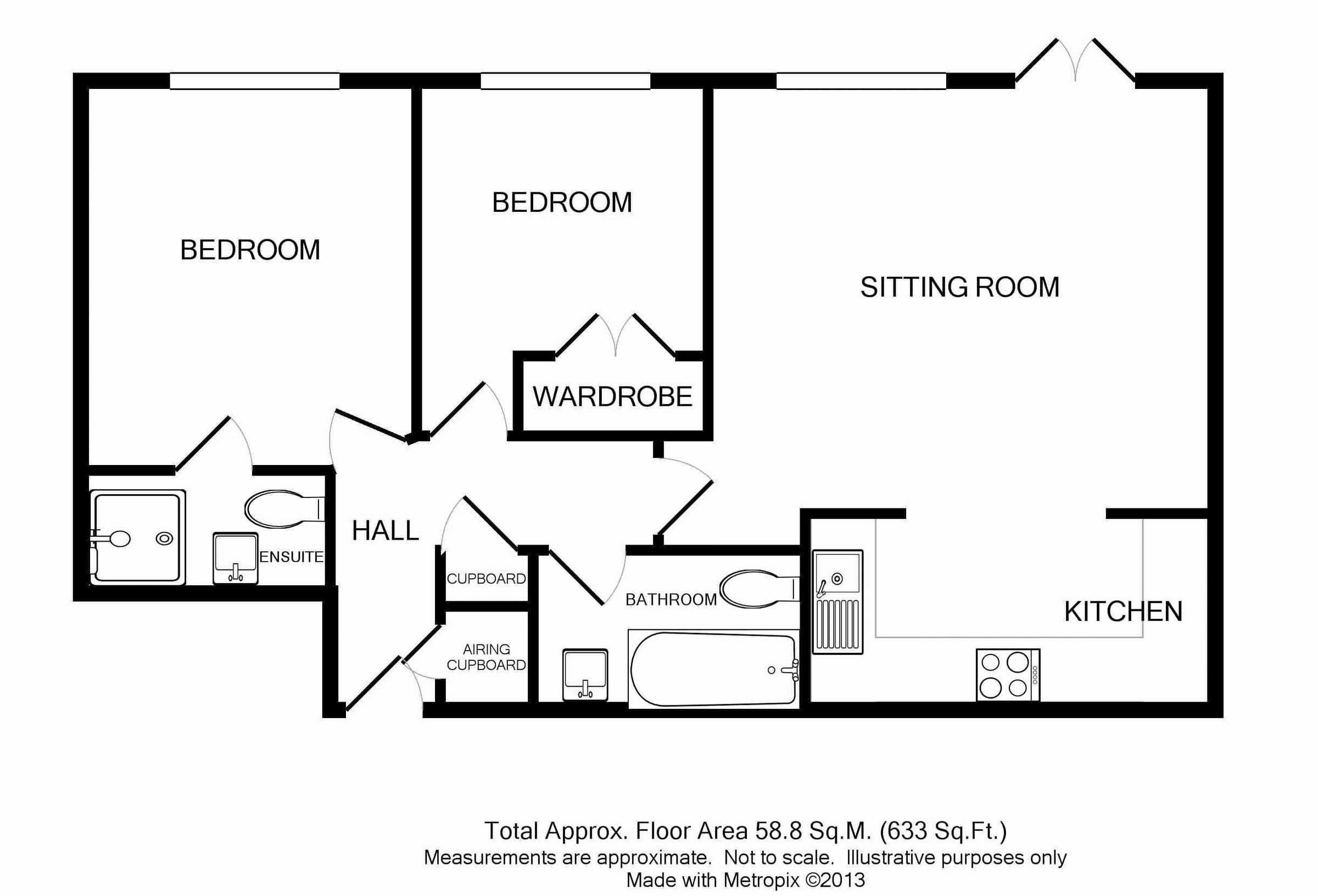 2 bed flat to rent in Horsham Road, Dorking RH4 Zoopla
