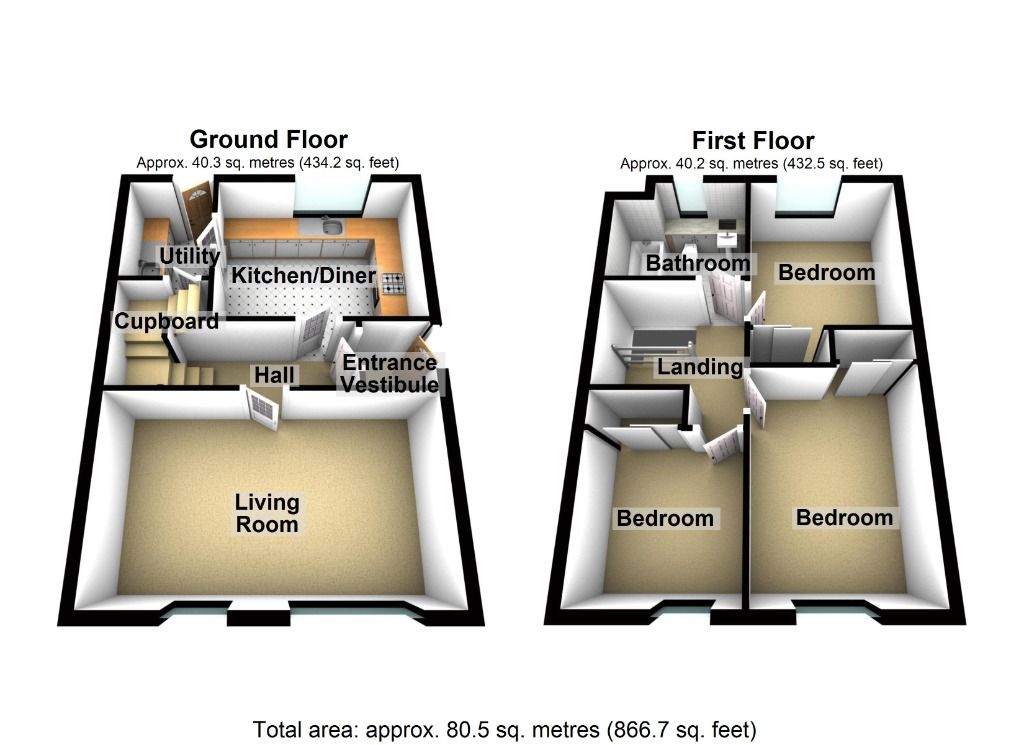3 bed semidetached house to rent in Corskie Drive, Town Centre