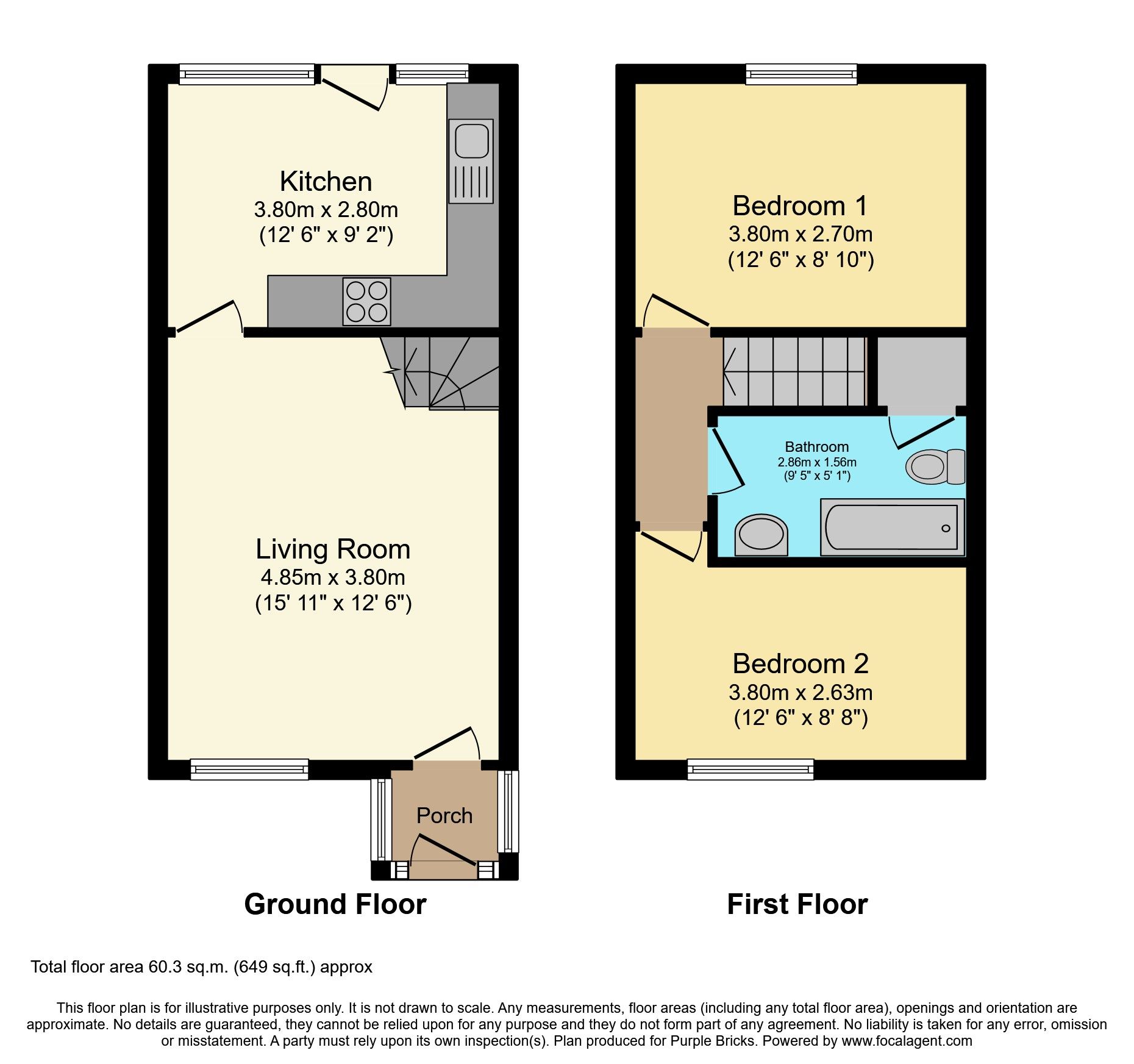 2 bed terraced house for sale in Westcliffe Way, South Shields NE34