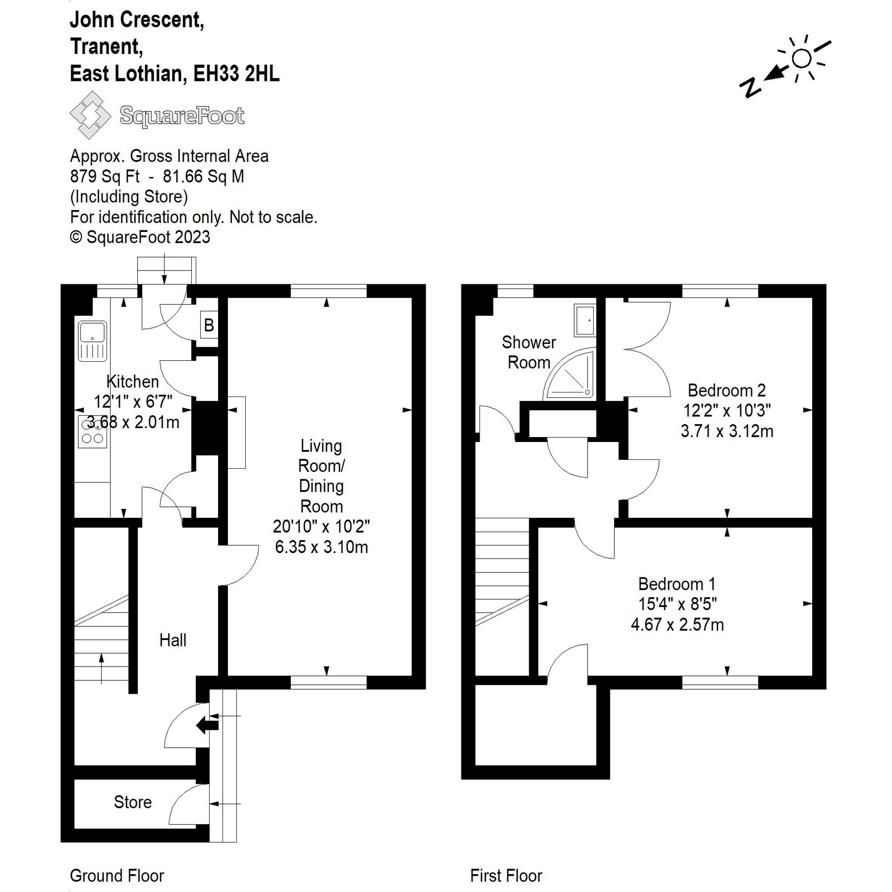 2 bed end terrace house for sale in 40 John Crescent, Tranent EH33 Zoopla