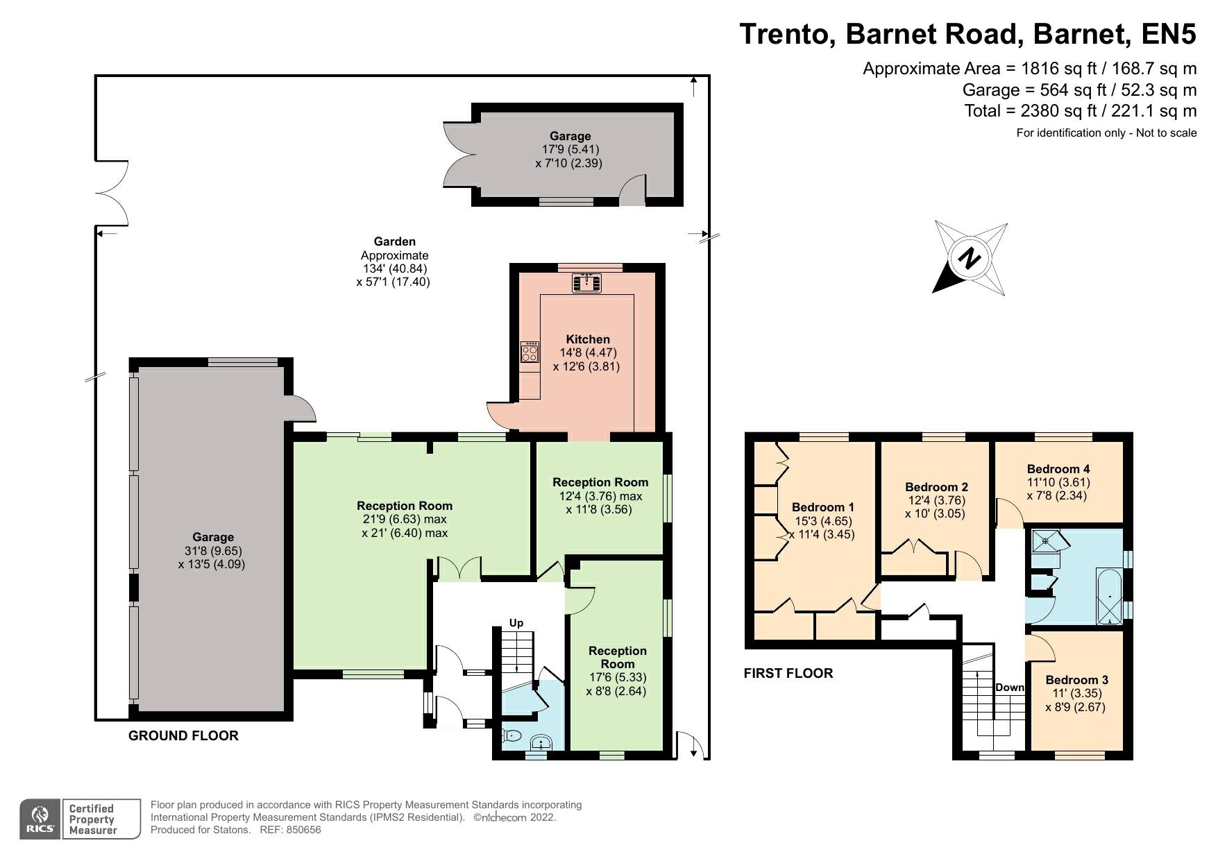 4 bed detached house for sale in Road, Arkley, Hertfordshire EN5