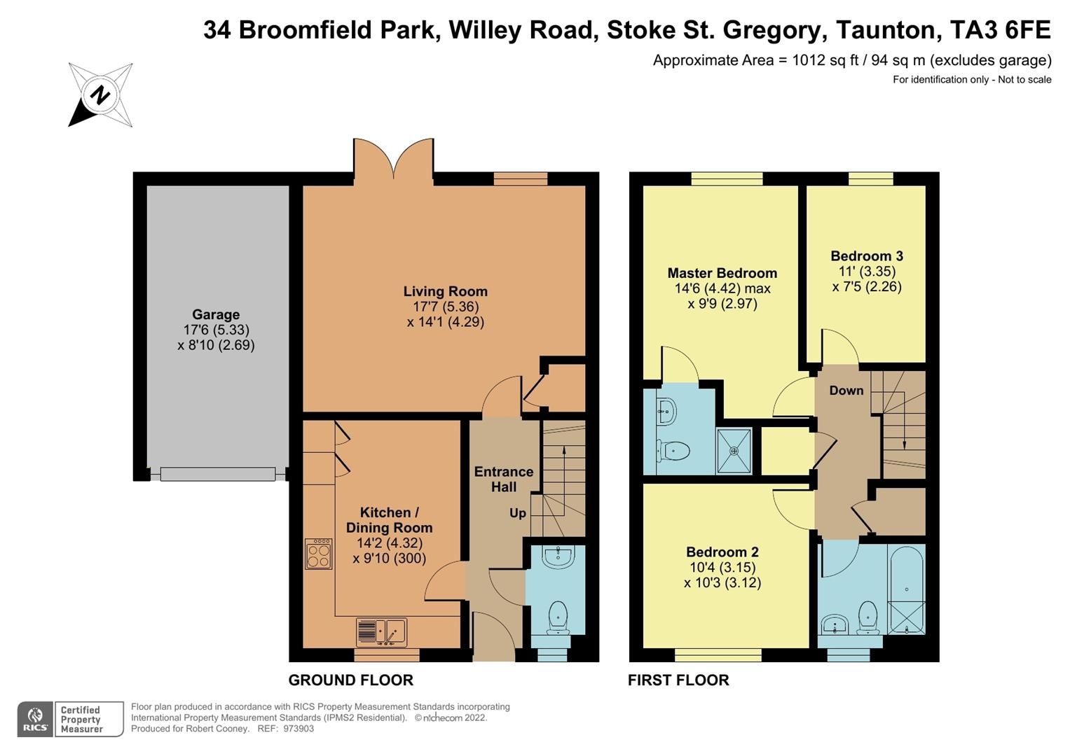 3 bed semidetached house for sale in Broomfield, Willey Road, Stoke St