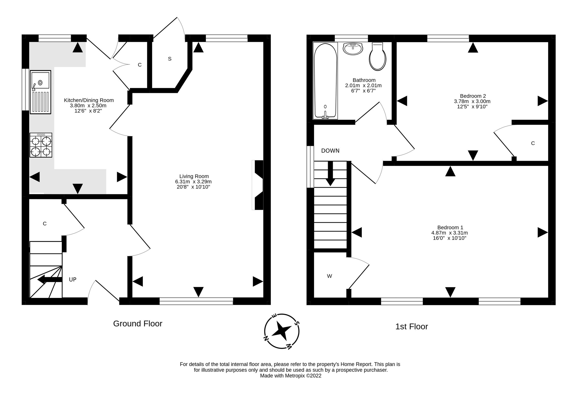 2 bed semidetached house for sale in 67 Hamilton Crescent