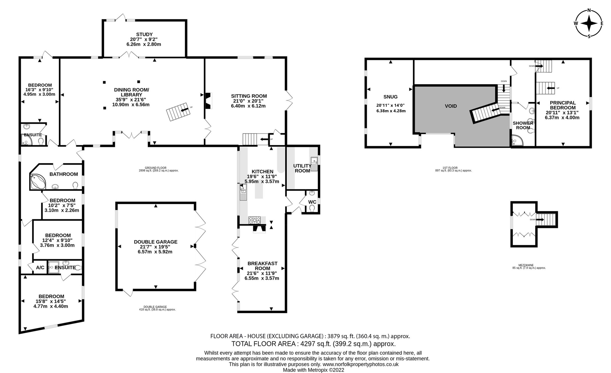 5 bed barn conversion for sale in Banningham Road, Tuttington, Norwich