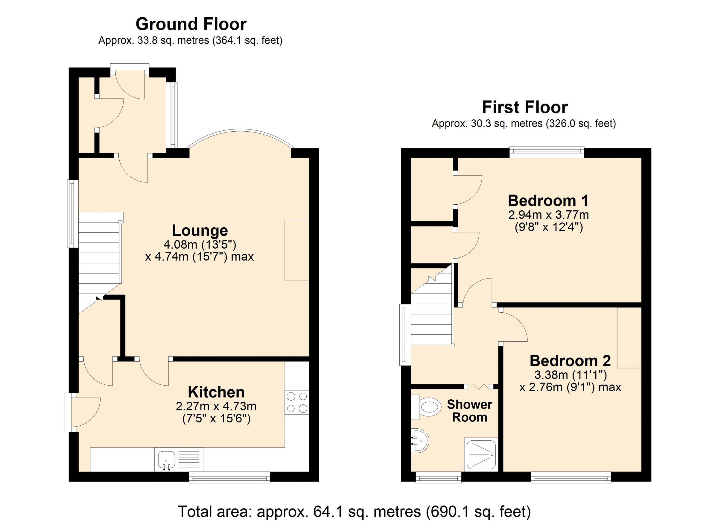 2 bed semidetached house for sale in Heddon View, BlaydonOnTyne NE21