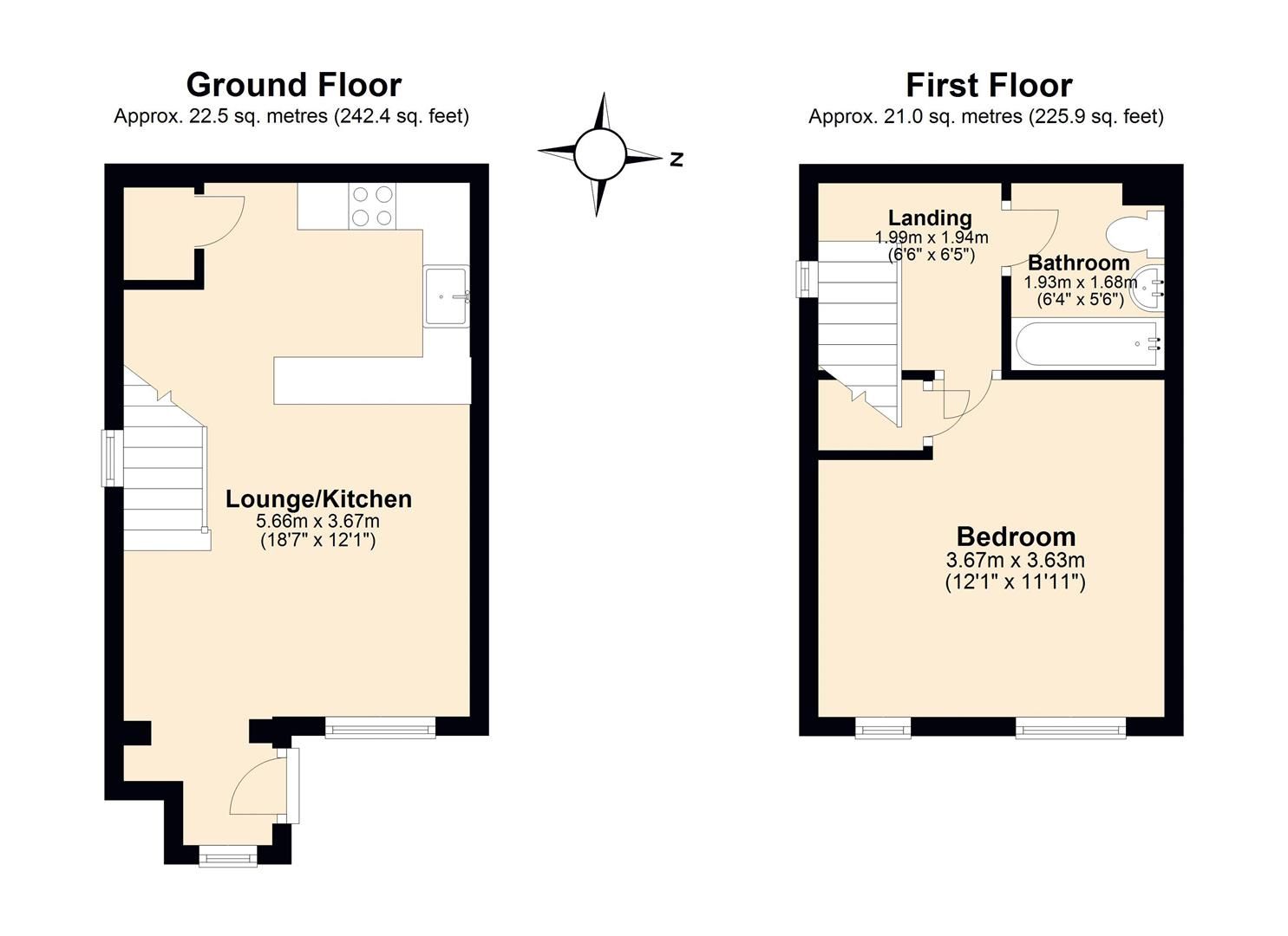 1 bed end terrace house to rent in Heronfield, Englefield Green, Egham