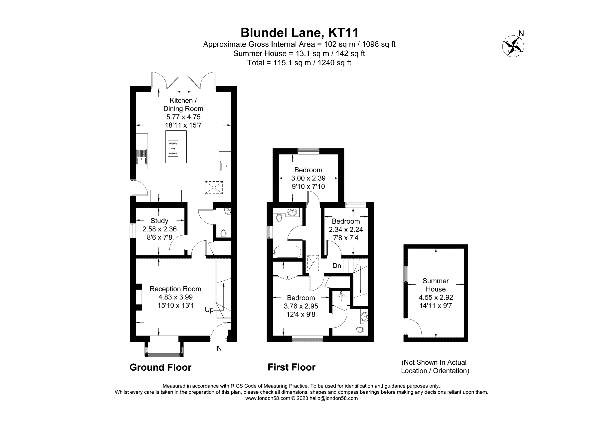 3 bed semidetached house for sale in Blundel Lane, Stoke D'abernon