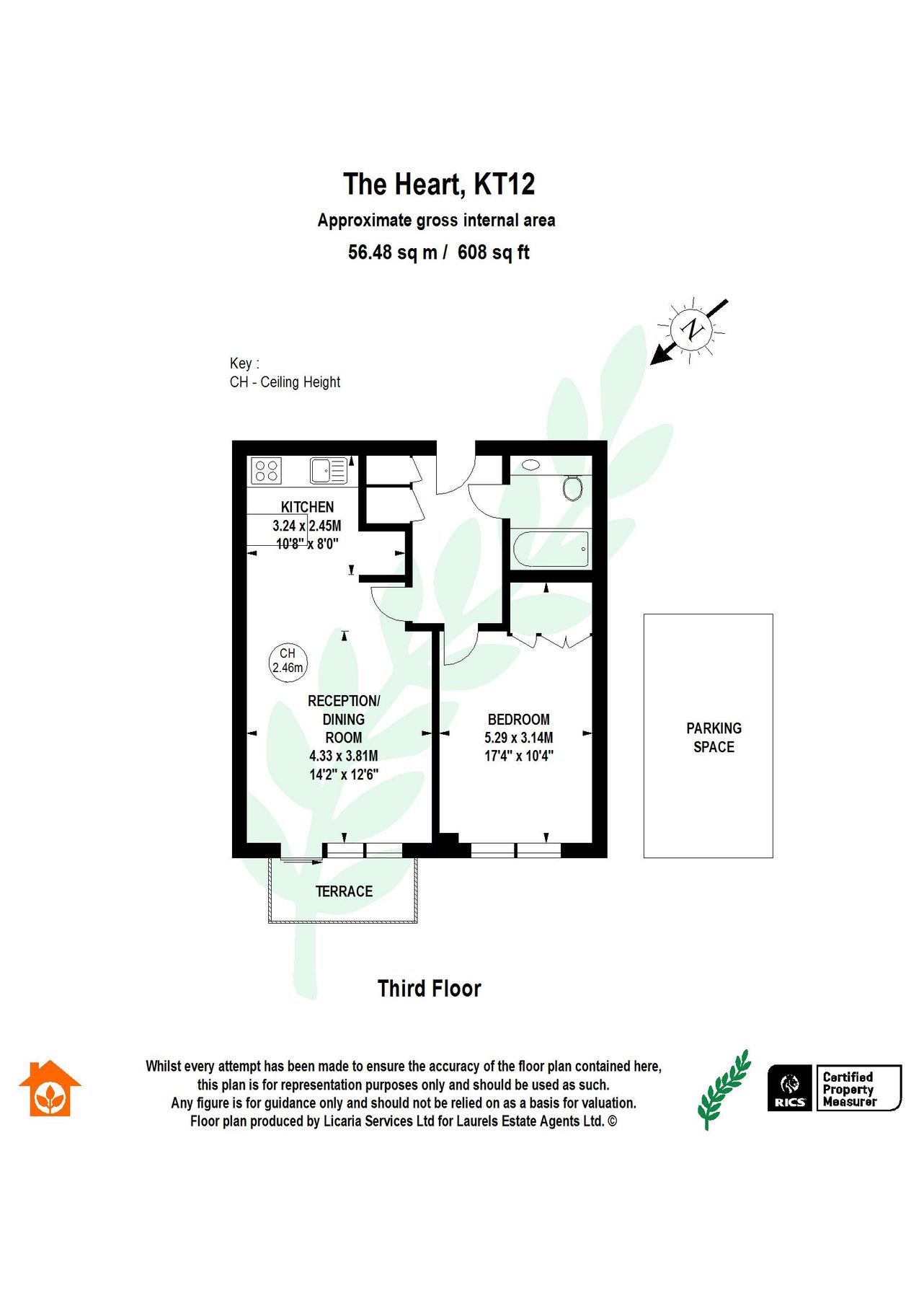 1 bed flat for sale in The Heart, WaltonOnThames KT12 Zoopla