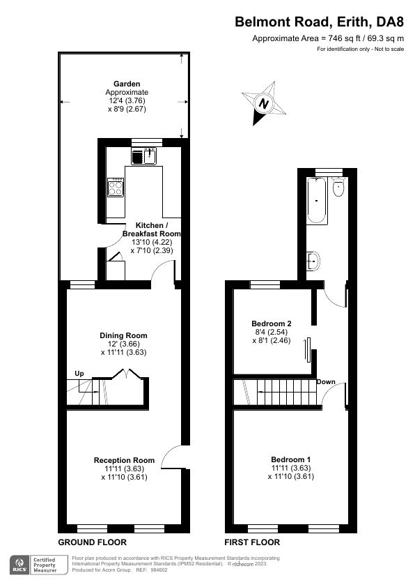 2 bed terraced house for sale in Belmont Road, Erith DA8 Zoopla