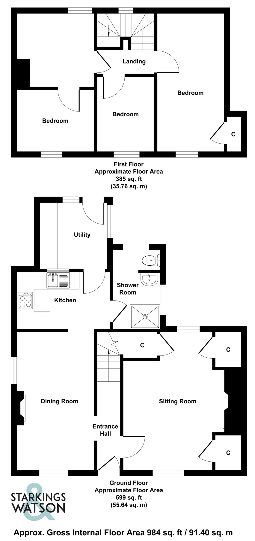 3 bed semidetached house for sale in The Street, North Lopham, Diss