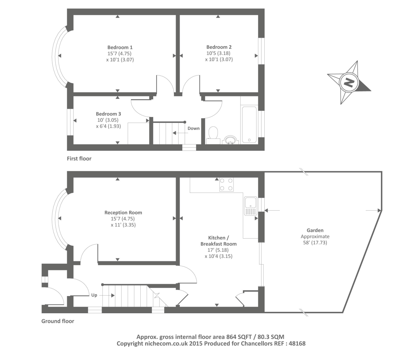 3 bed semidetached house to rent in Micklefield Road, High