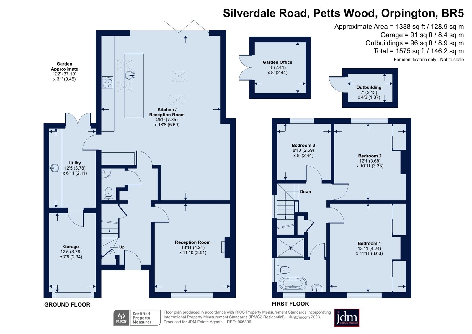 3 bed semidetached house for sale in Silverdale Road, Petts Wood
