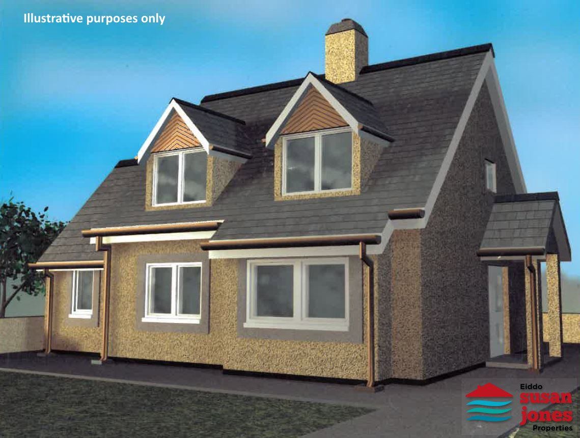 New home, 3 bed detached bungalow for sale in Botwnnog, Pwllheli LL53