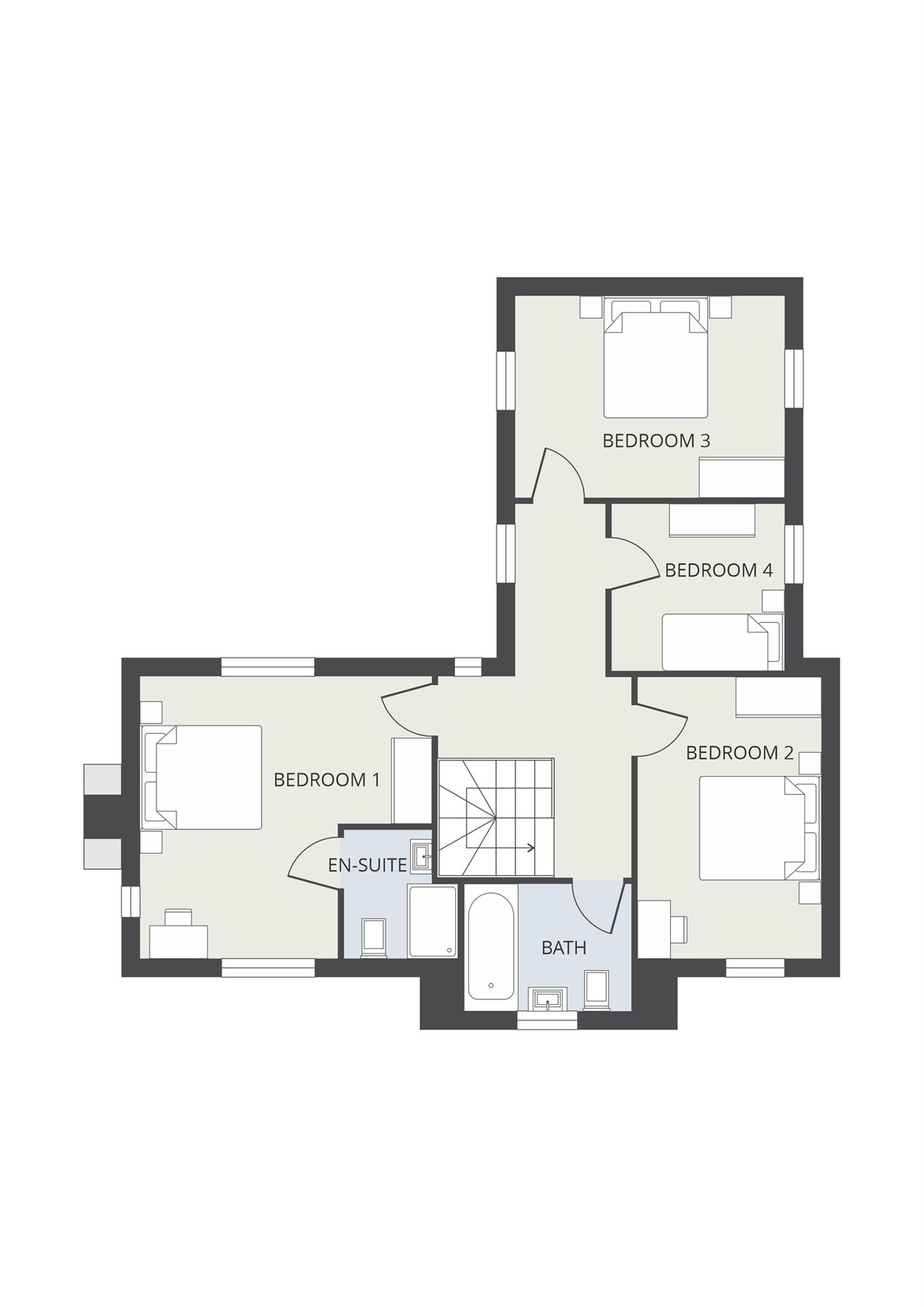 New home, 4 bed detached house for sale in St Way, Boxted Road