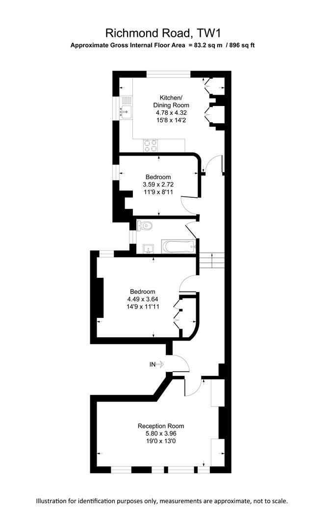2 bed flat to rent in Richmond Road, Twickenham TW1 Zoopla
