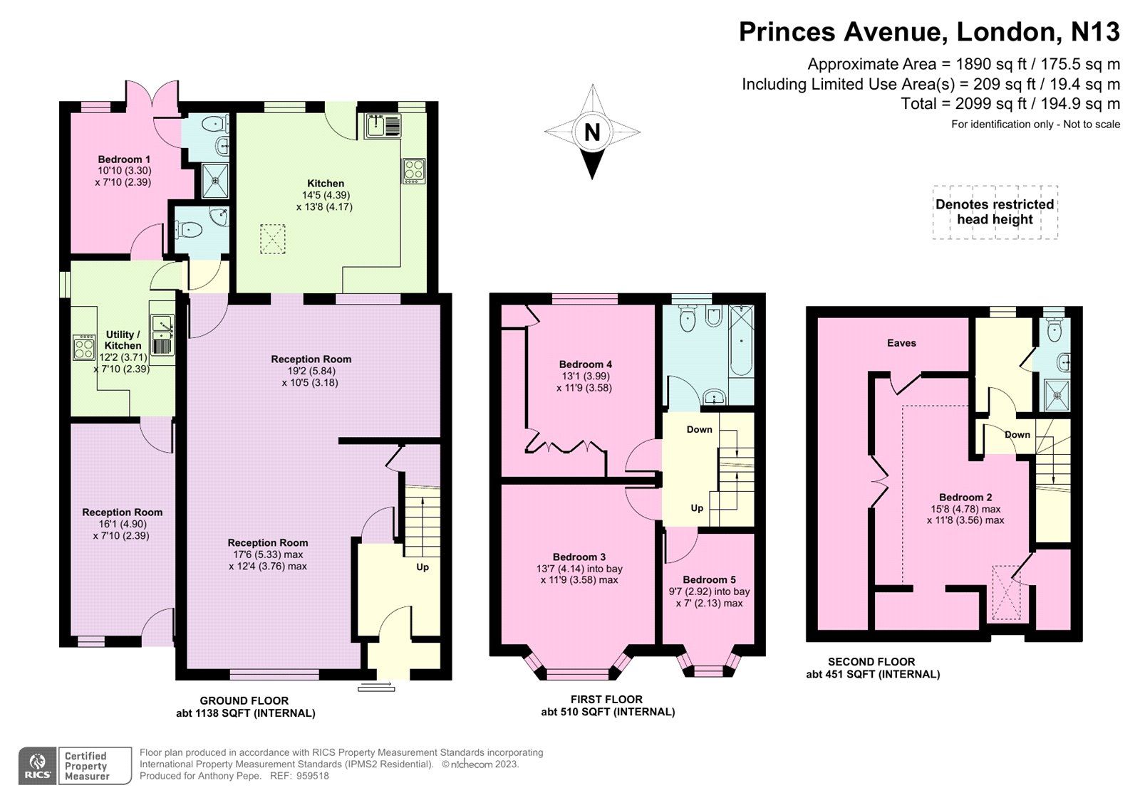 5 bed end terrace house for sale in Princes Avenue, Palmers Green, London N13 Zoopla