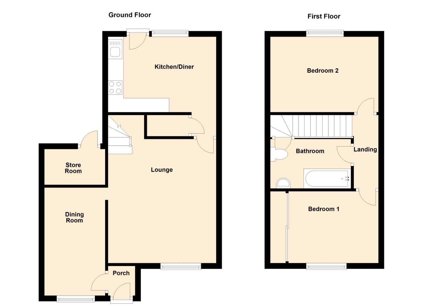 2 bed semidetached house for sale in Spencer Drive, Llandough, Penarth
