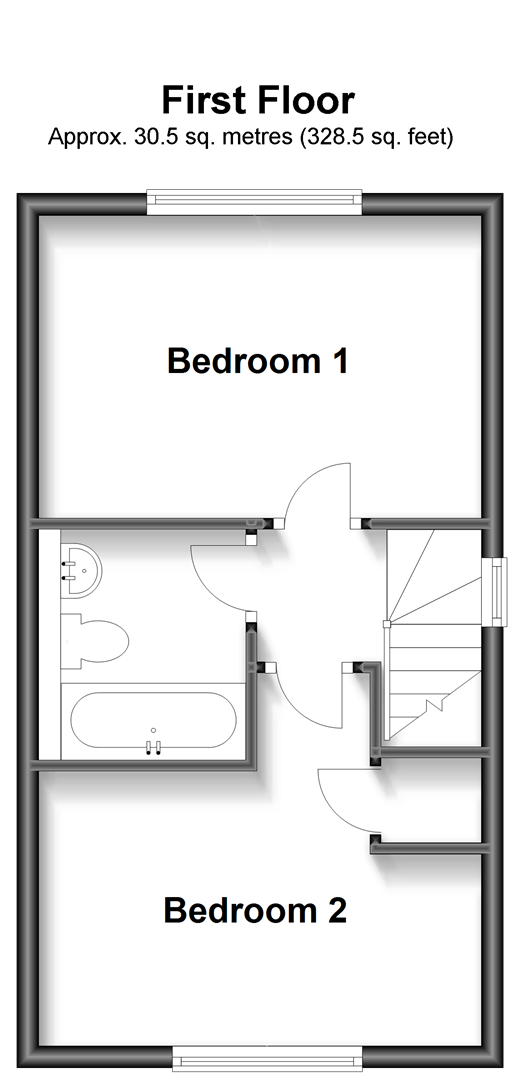 2 bed end terrace house for sale in Roman Lane, Southwater, Horsham