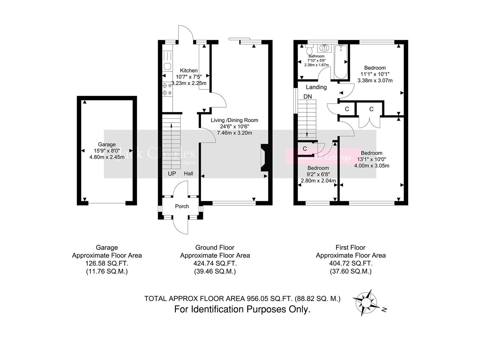 3 bed semidetached house for sale in Molescroft Way, Tonbridge TN9