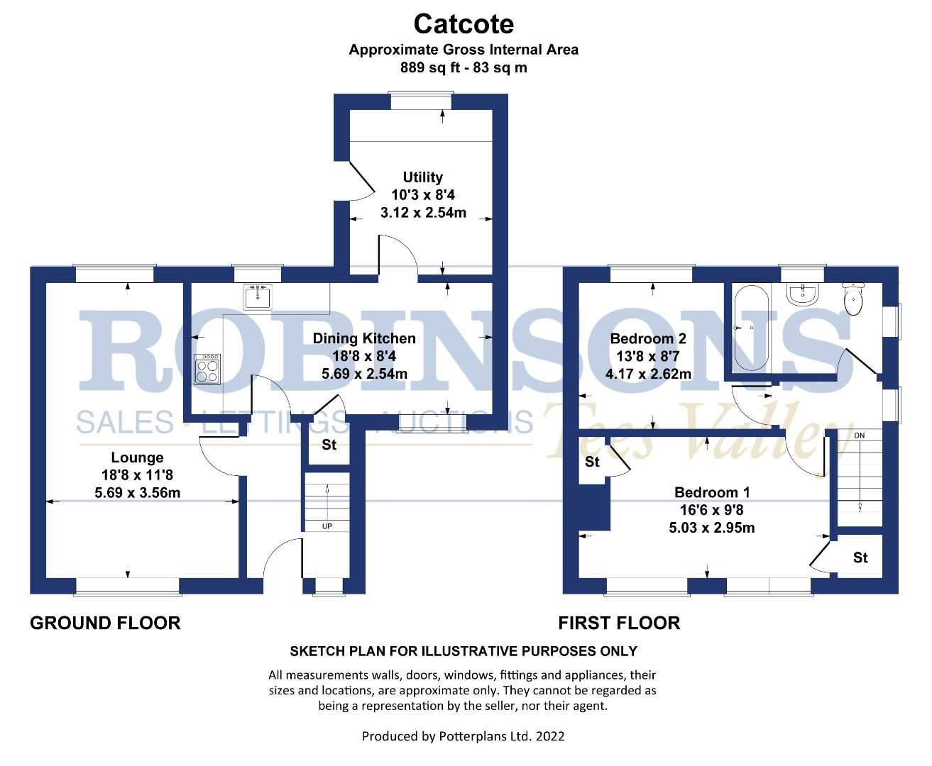2 bed semidetached house for sale in Catcote Road, Hartlepool TS25