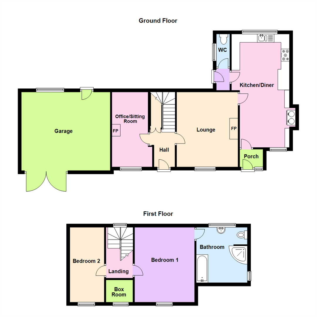 2 bed detached house for sale in Pentre'r Bryn, Synod Inn, New Quay