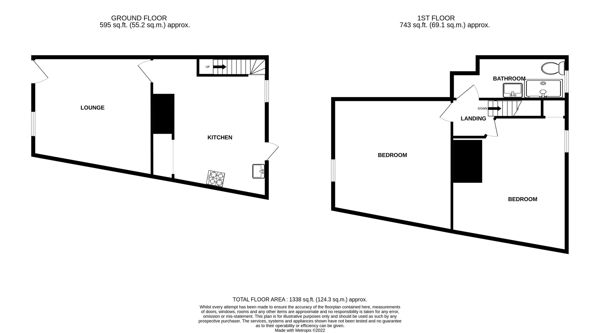2 bed property for sale in The Street, Little Waltham, Chelmsford CM3