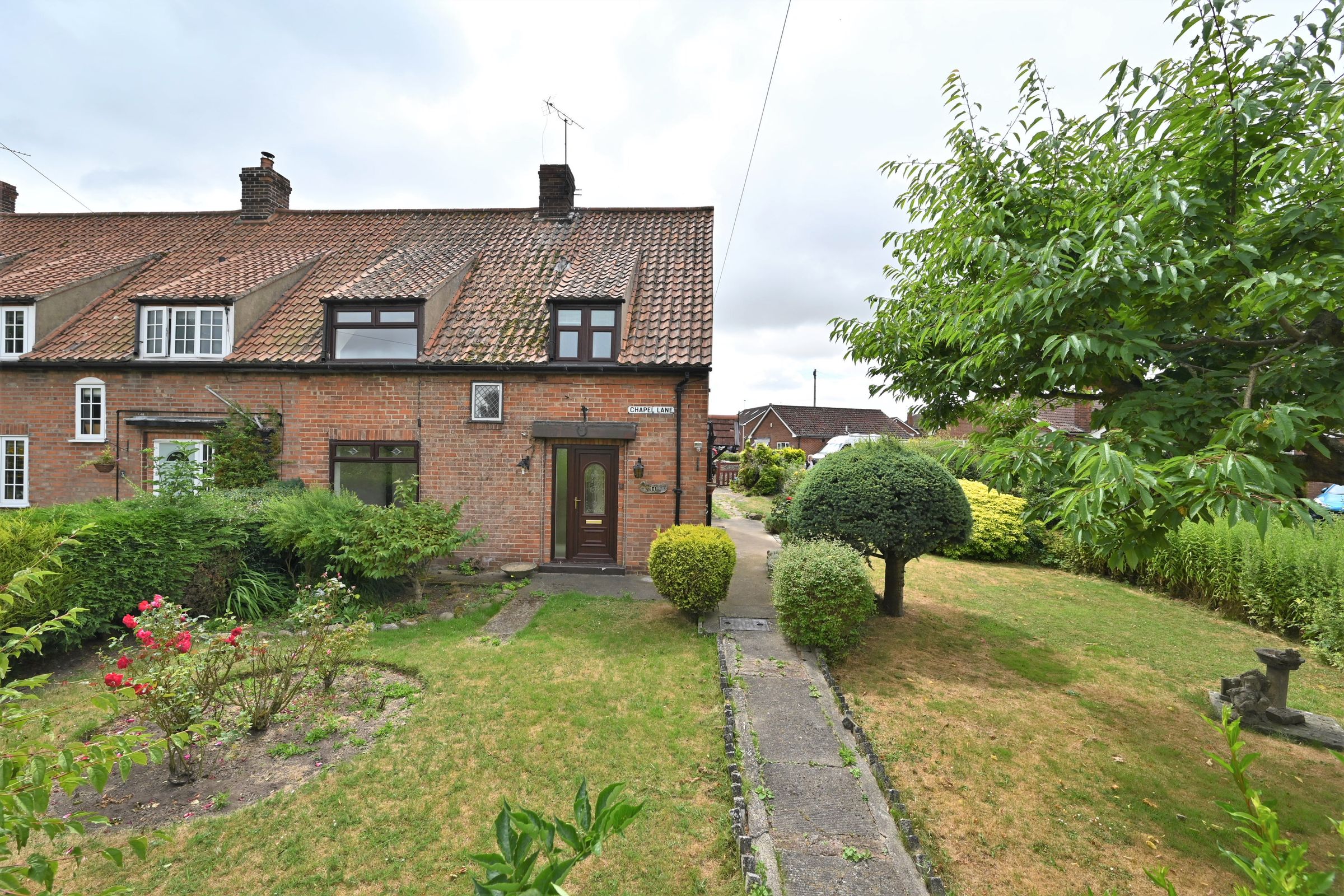 3 bed end terrace house for sale in Chapel Lane, Marton Le Moor, Ripon
