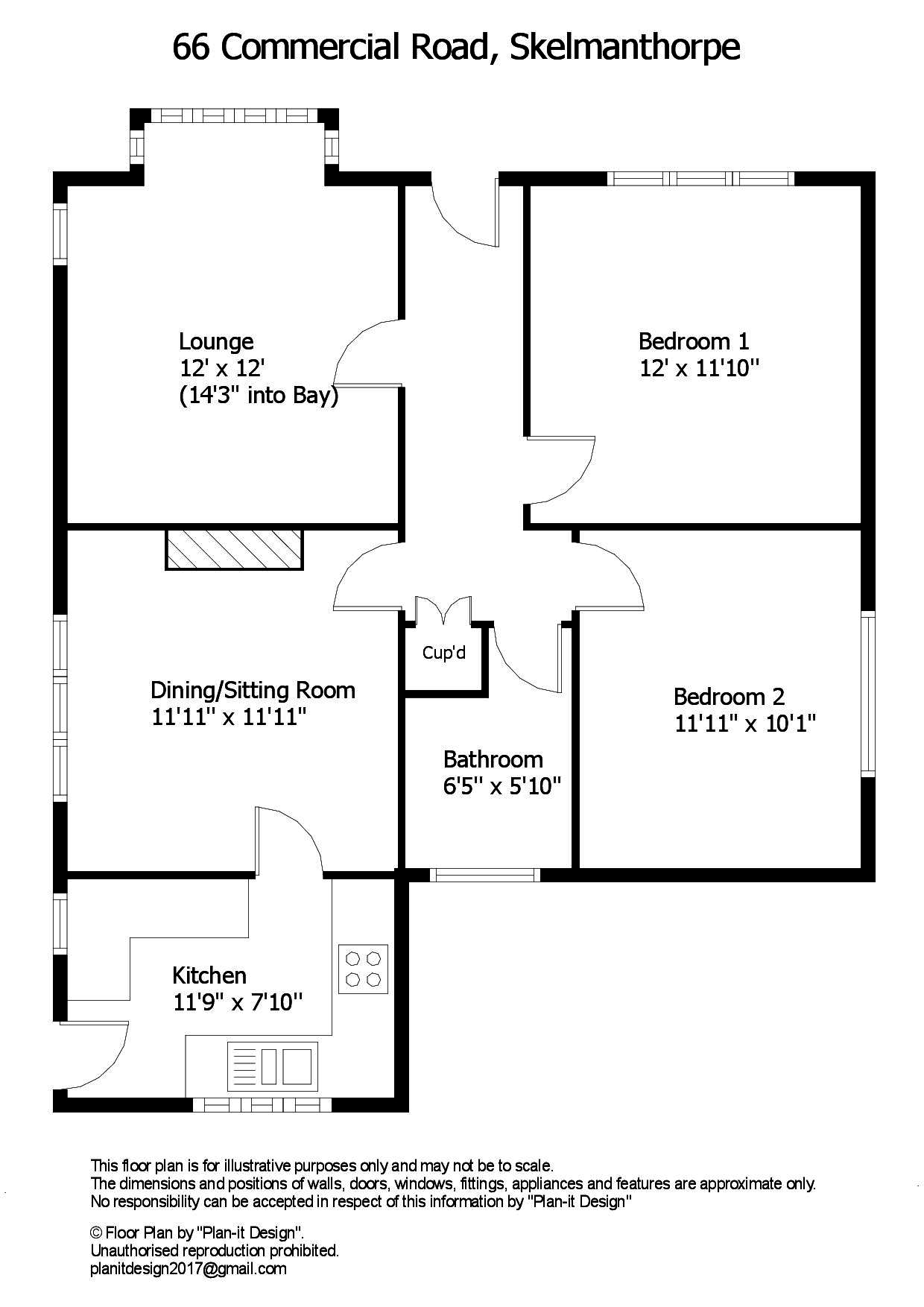 2 bed detached bungalow for sale in Commercial Road, Skelmanthorpe