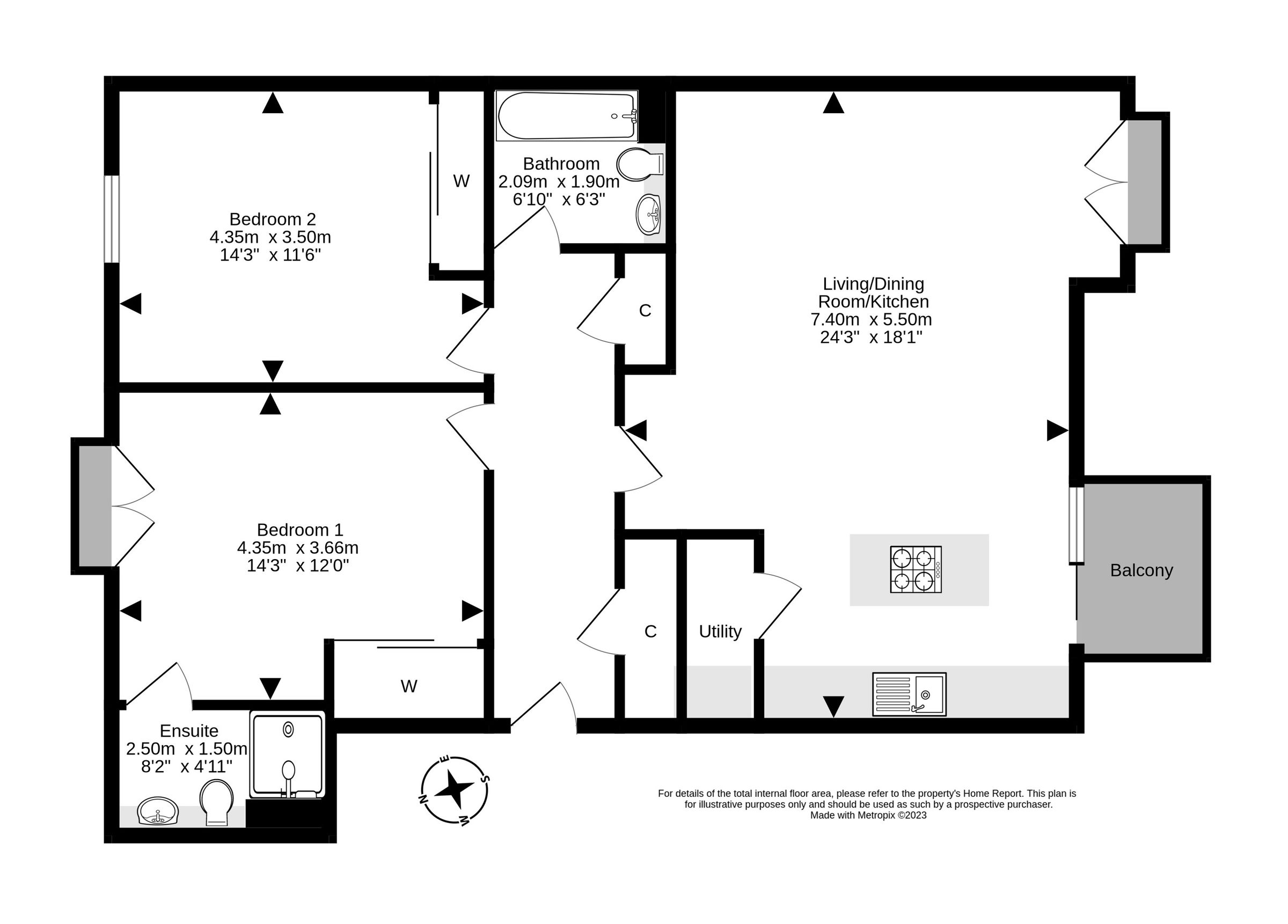 2 bed flat for sale in 2/15 Merlin Avenue, Granton, Edinburgh EH5 Zoopla