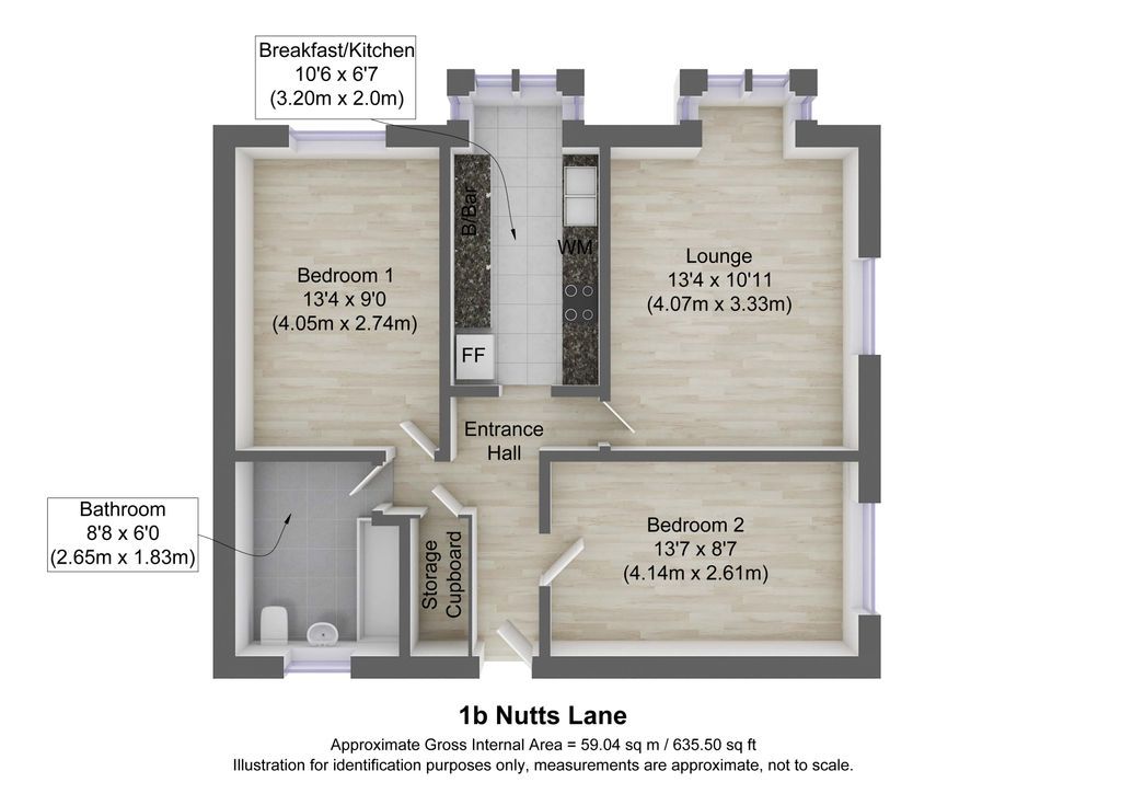 2 bed flat for sale in Nutts Lane, Hinckley LE10 Zoopla