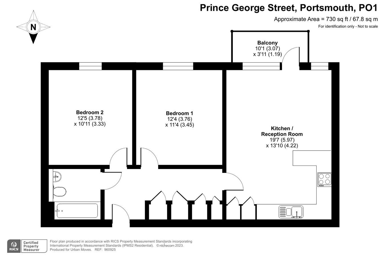 2 bed flat for sale in Pennant House, Prince Street, Portsmouth