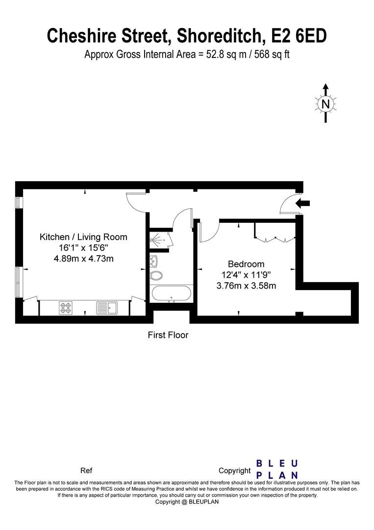 1 bed flat to rent in Cheshire Street, Shoreditch E2 Zoopla