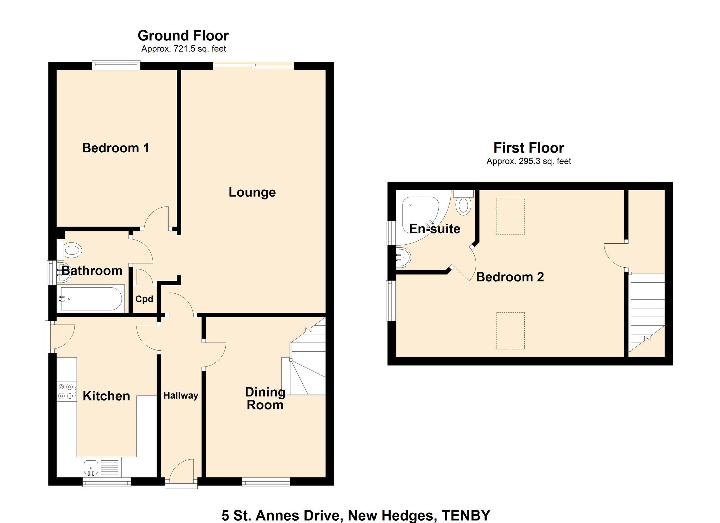 2 bed semidetached bungalow for sale in St. Annes Drive, New Hedges