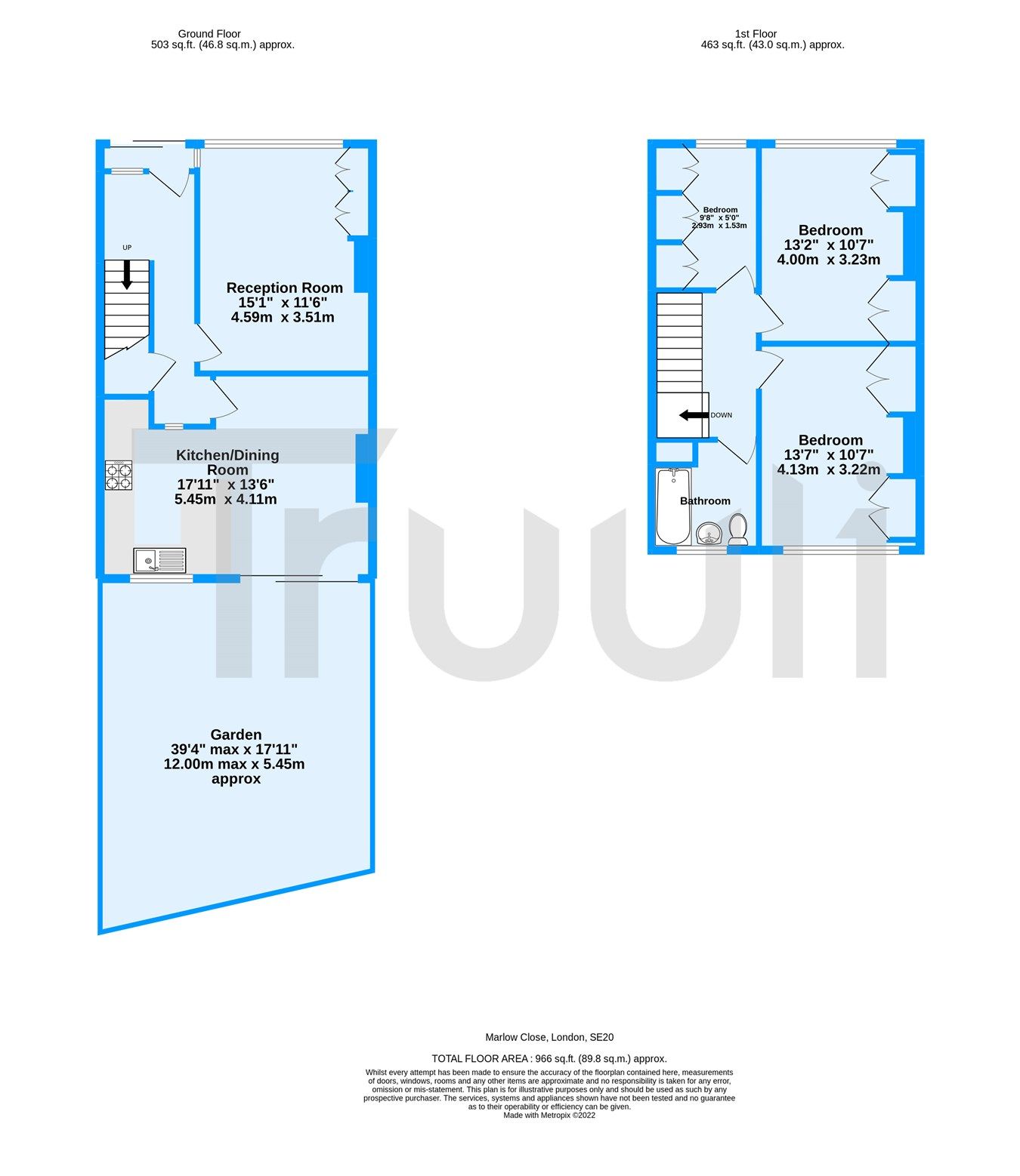 3 bed terraced house for sale in Marlow Close, London SE20 Zoopla