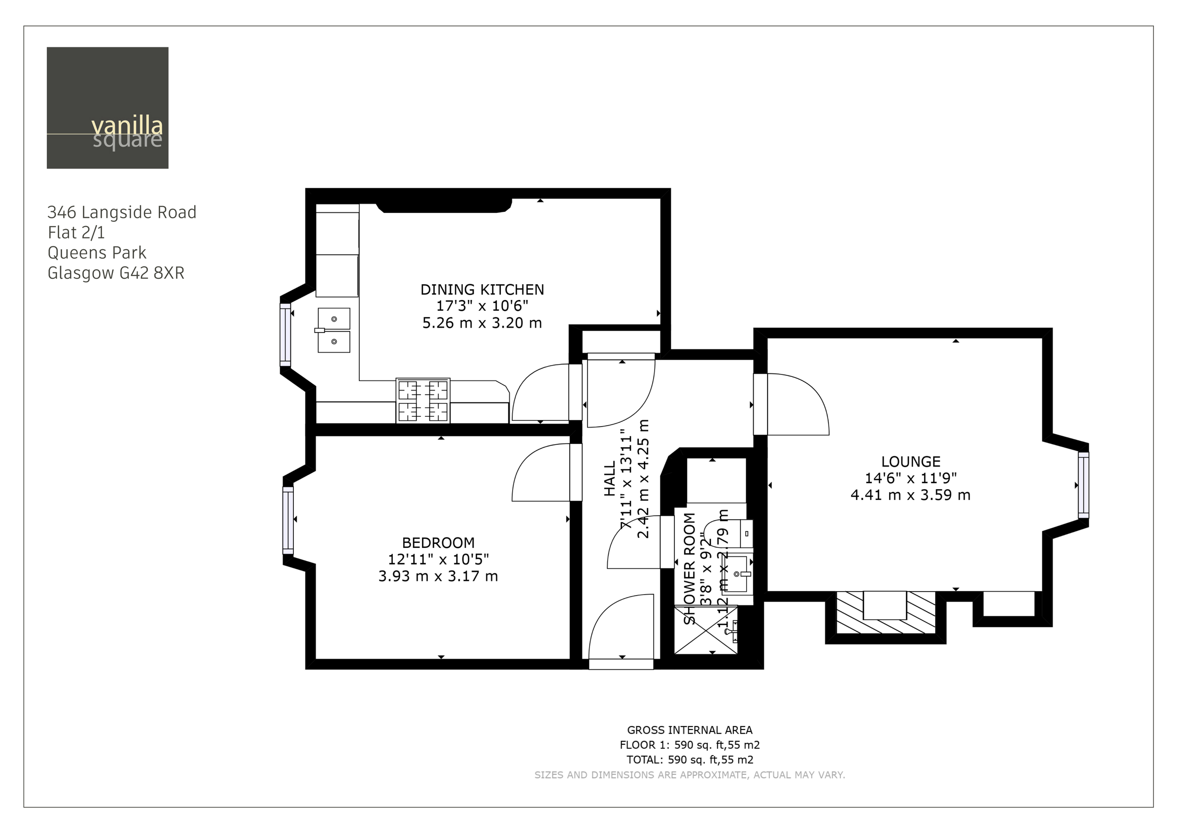 1 bed flat for sale in Langside Road, Glasgow G42 Zoopla
