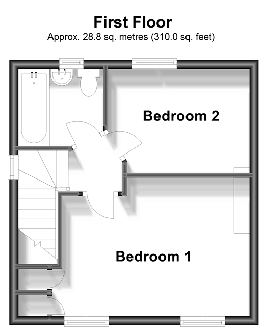 2 bed end terrace house for sale in Terrace Road, Elvington, Dover