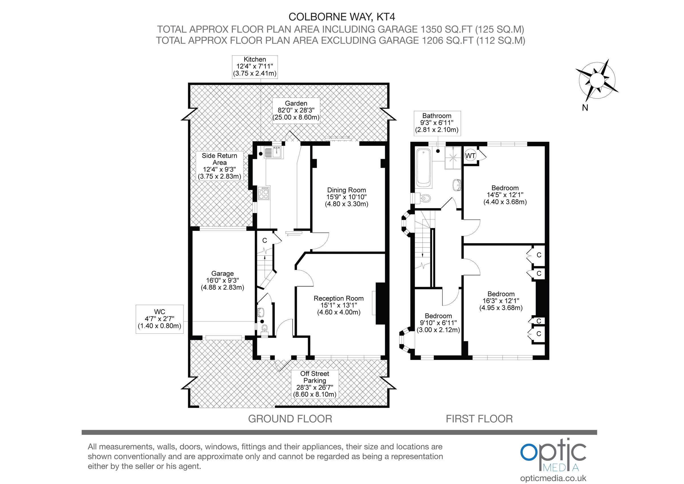 3 bed semidetached house for sale in Colborne Way, Worcester Park KT4