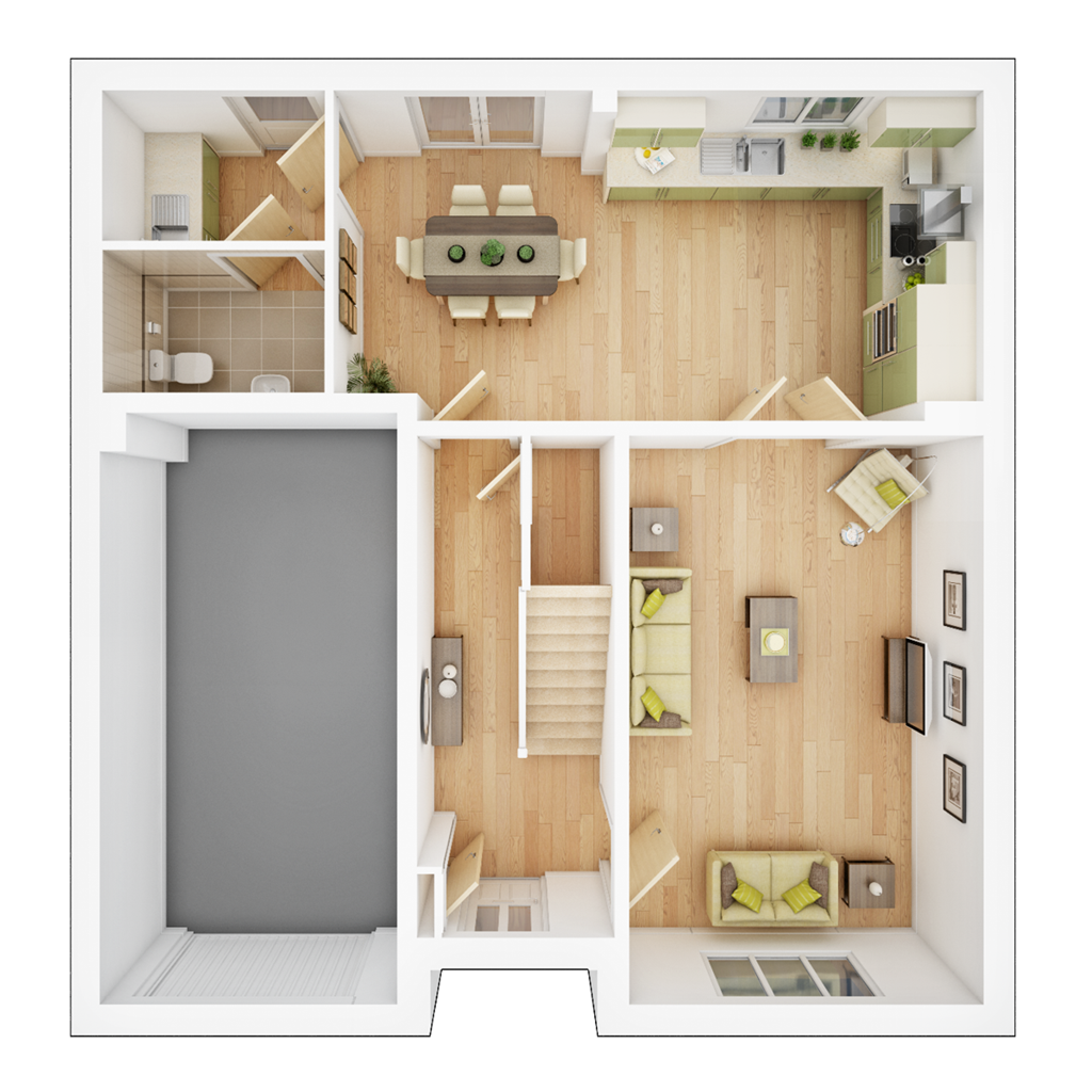 New home, 4 bed detached house for sale in "The Wortham Plot 18" at