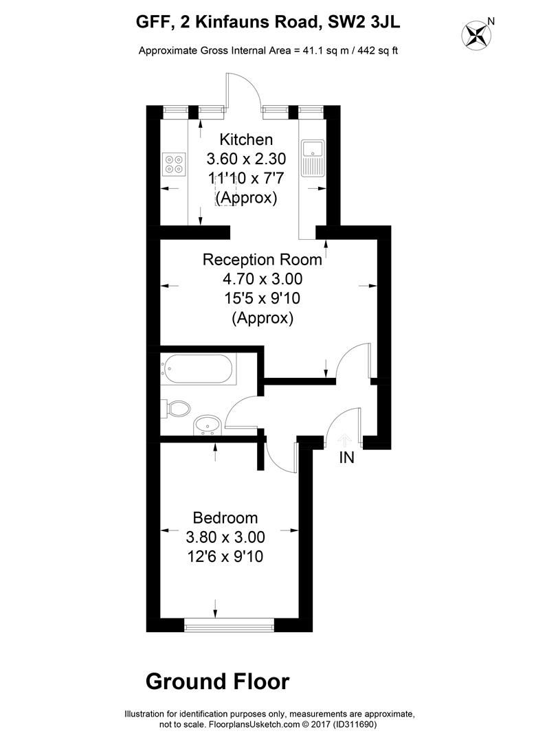 1 bed flat for sale in Kinfauns Road, Tulse Hill SW2 Zoopla