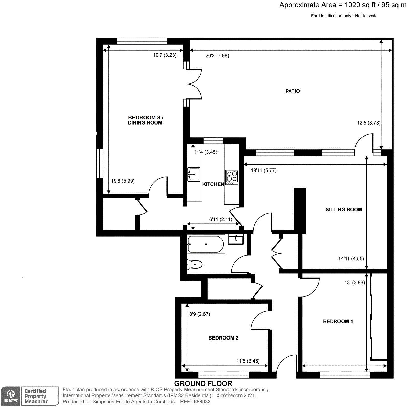 3 bed flat to rent in Parkwood Avenue, Esher KT10 Zoopla