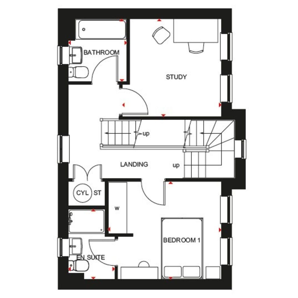 New home, 3 bed detached house for sale in "Windsor" at Ashlawn Road