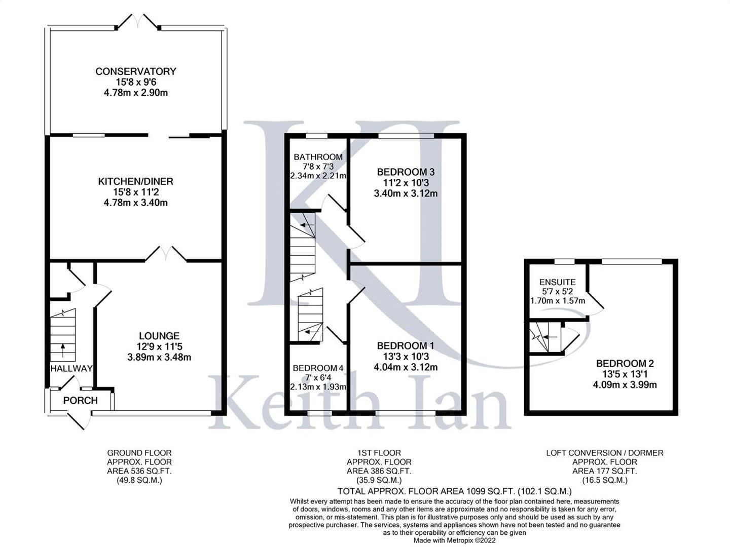 4 bed terraced house for sale in Debenham Road, Cheshunt, Waltham Cross