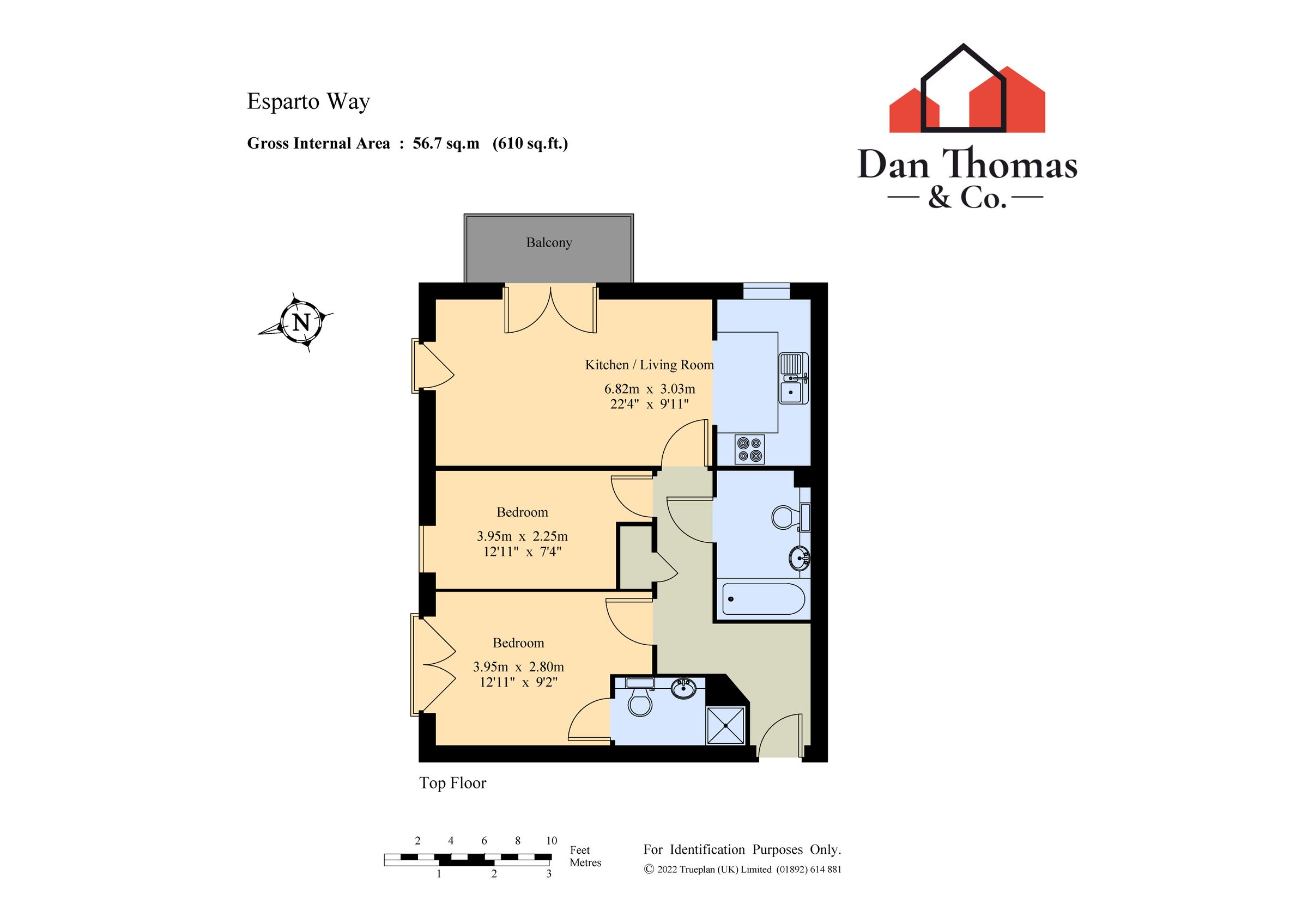 2 bed flat for sale in Esparto Way, South Darenth, Dartford, Kent DA4