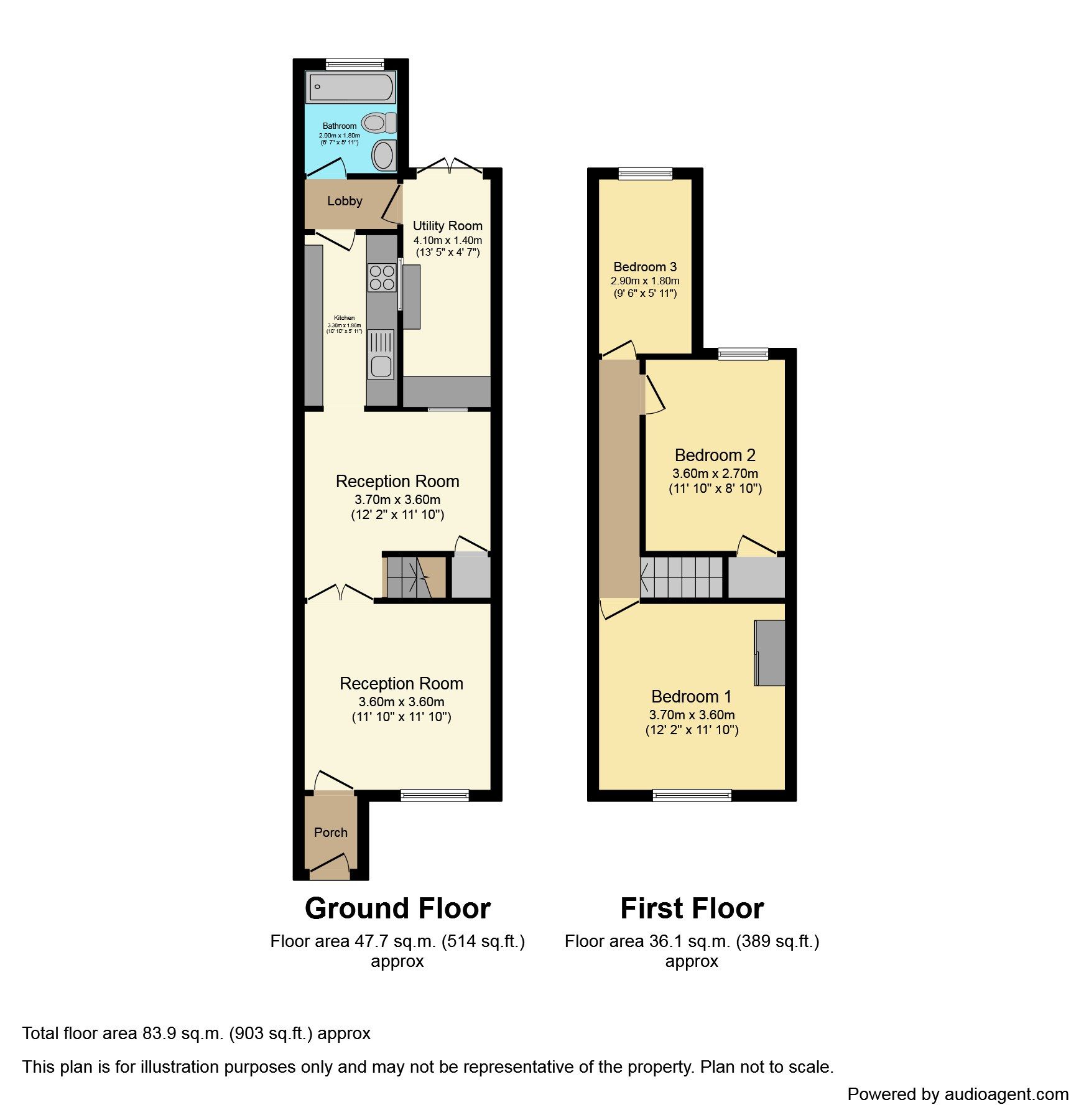 3 bed terraced house for sale in Swannington Road, Ravenstone