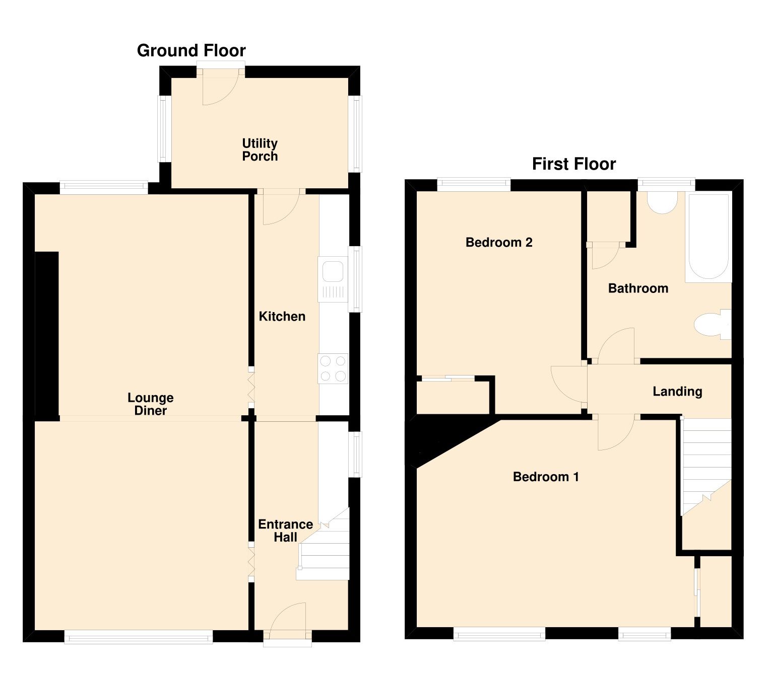 2 bed semidetached house for sale in Knightthorpe Road, Loughborough