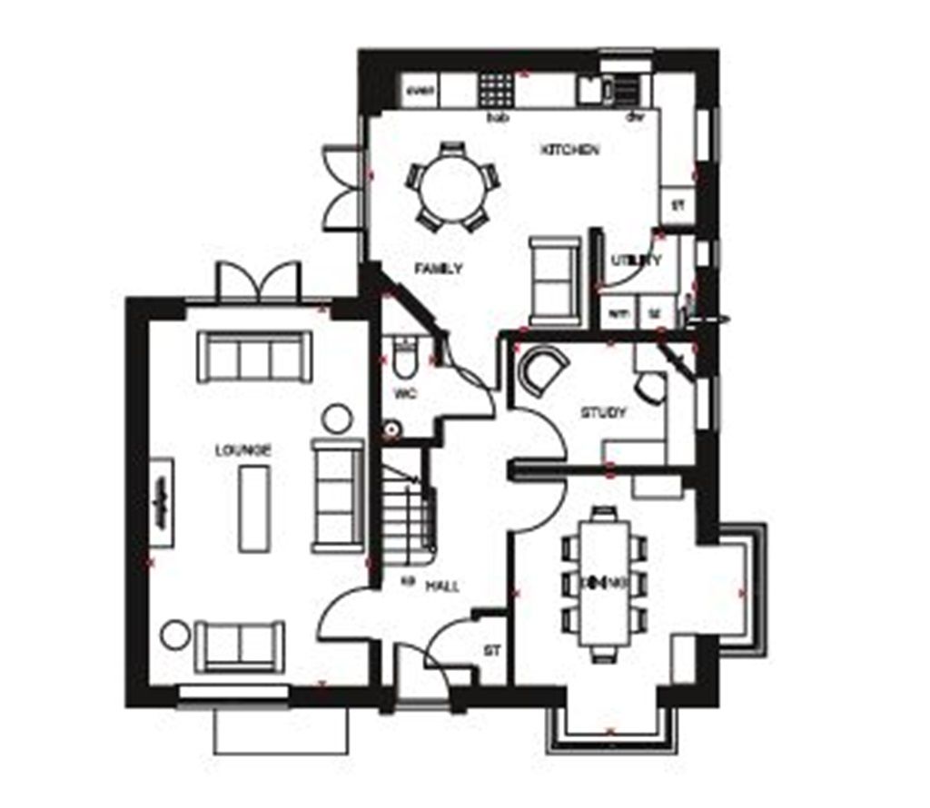 New home, 4 bed detached house for sale in "Alnmouth" at Southern Cross