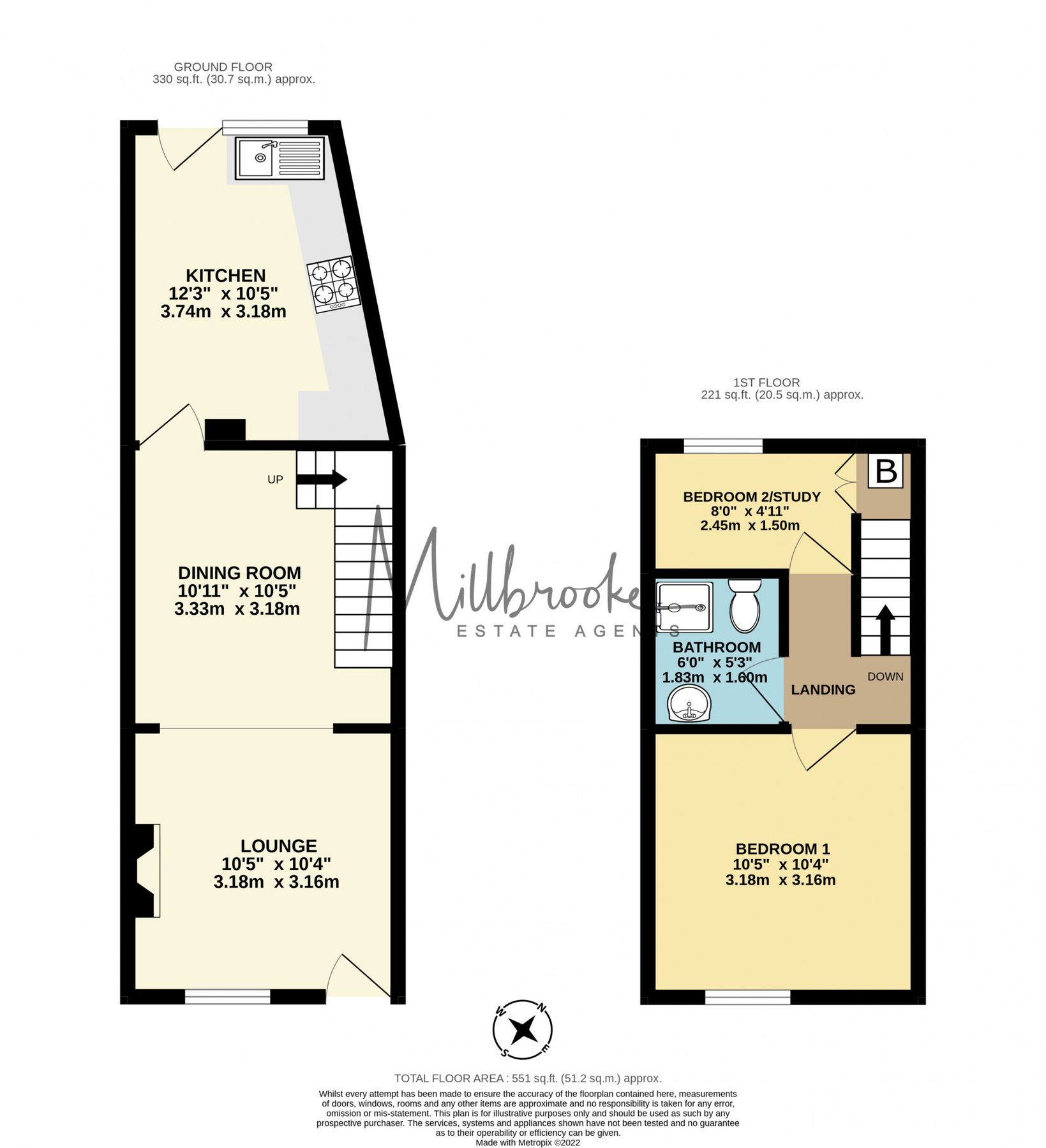 2 bed terraced house to rent in Vicars Hall Lane, Boothstown