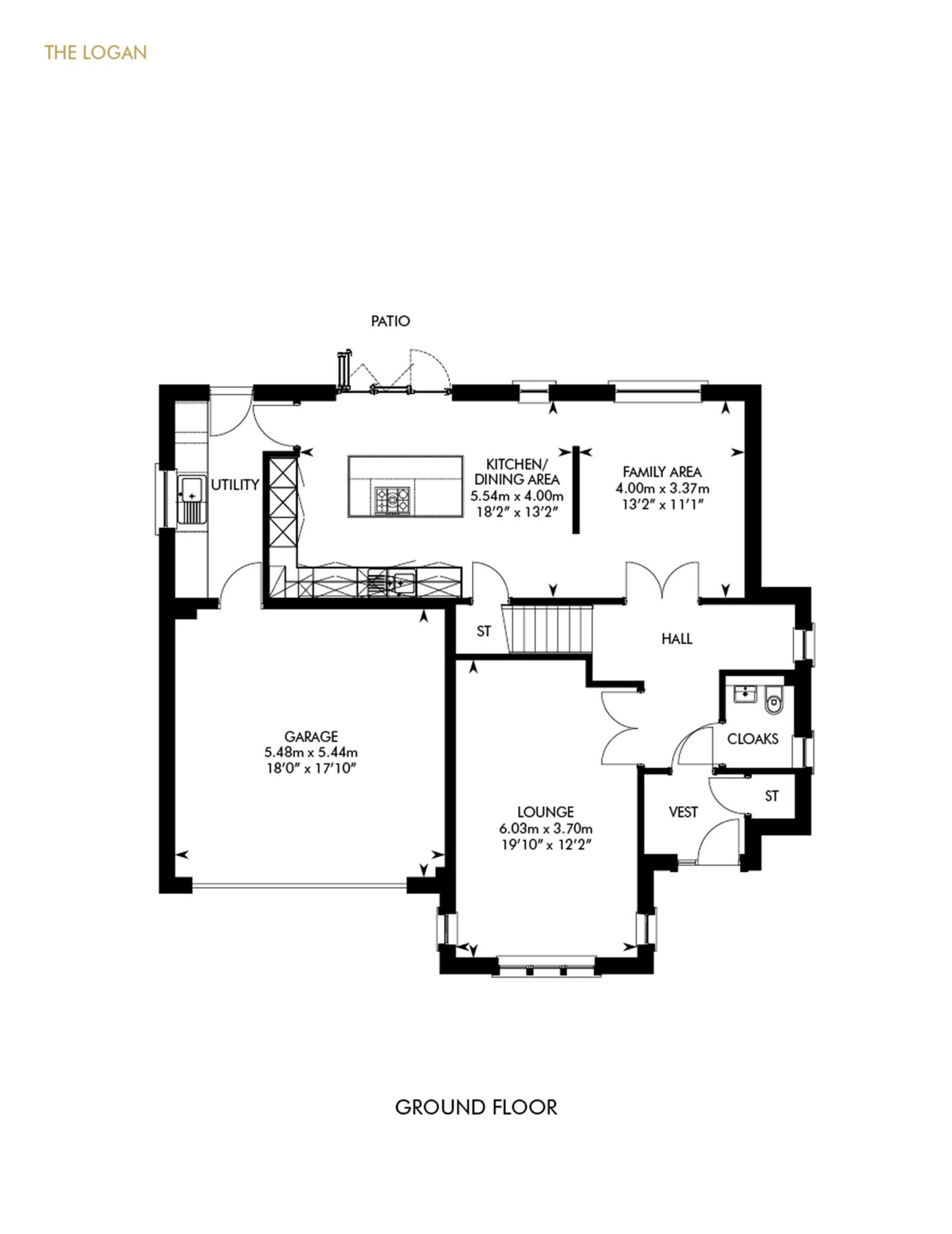 New home, 5 bed detached house for sale in "Logan" at Maidenhill Grove